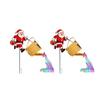 Portable Waterproof Garden Ornament Solar Powered Lights, Santa Watering Can Stake Light Weatherproof Lawn Lamps for Outdoor Patio Pathway Yard,