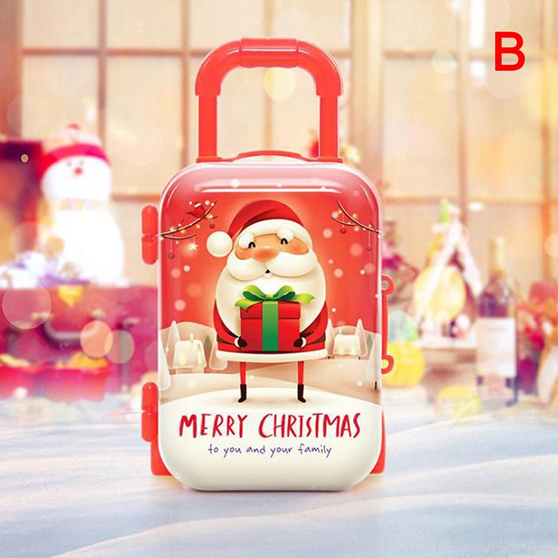 Metal Mini Suitcase For Dolls Miniature Toys Trunk Dollhouse Decor Jewellery Box