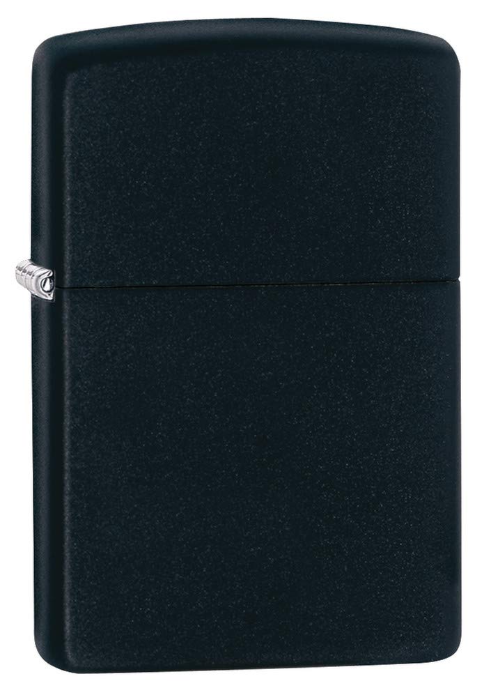 ZIPPO Matte Regular Size Black Official Import Lighter, Finish, 218, Matte,