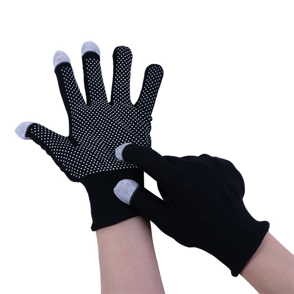 Sport Solid Color Outdoor Cycling Driving Windproof Full Finger Gloves Anti-skid Mittens Men Nylon Gloves Touch Screen Gloves