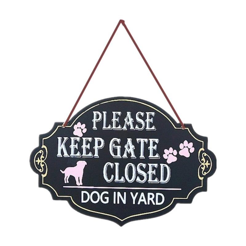 

Pet Safety Sign Rusts Free Weatherproof Dog Safety Sign Easy to Install 12.99x9.05inch Wood Please Keep Gate Closed Sign 1