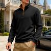 Outdoor Men Heavyweight Sweatshirts Pullover Half Zipper Hoodie Men Gym Autumn Winter Solid Warm Pull On Sweatshirt