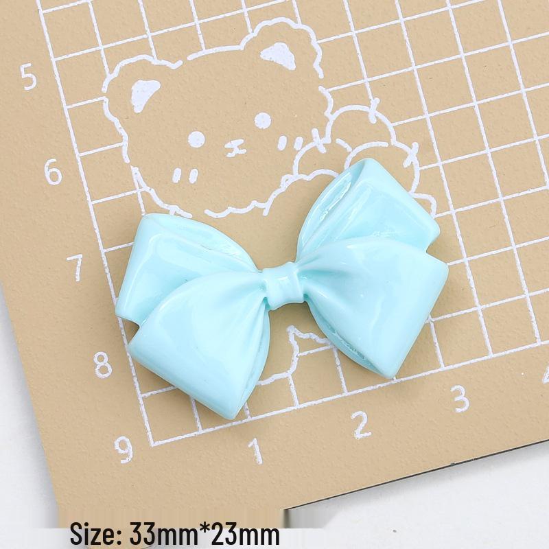 Multicolor Cartoon Bow Resin Jewelry & Shoe Clip DIY Accessories
