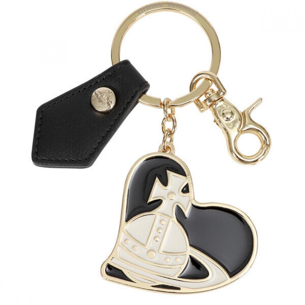 Vivienne Westwood Orb Heart Keyring N401 blacks