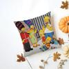 Simpsons La peliculaLos Cushion Cover Iceland Washable Linen Soft  for Daily Sofa Bed Home Room Decor
