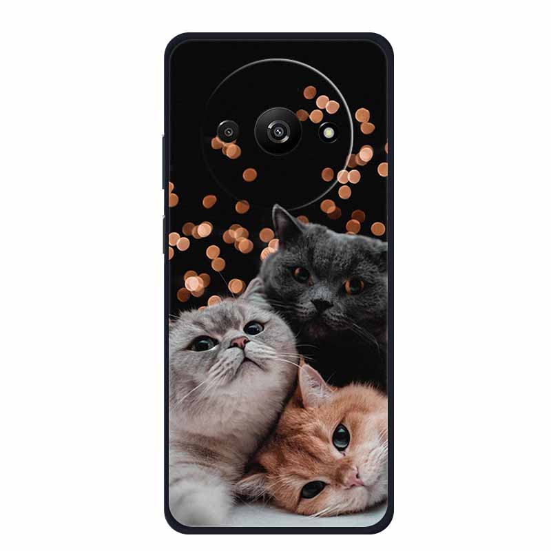Phone Case For Xiaomi Poco C61 Back Cover Case PocoC61 Black Silicone Soft Funda Para For Xiaomi Poco C61 Case C 61 6.71" Coque