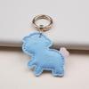 Piele PU 2027 Anul Oii Formă Pandantiv Adorabil Design Colorat Coadă de Inimă Pentru Decor Geantă Accesorii Chei Cadou