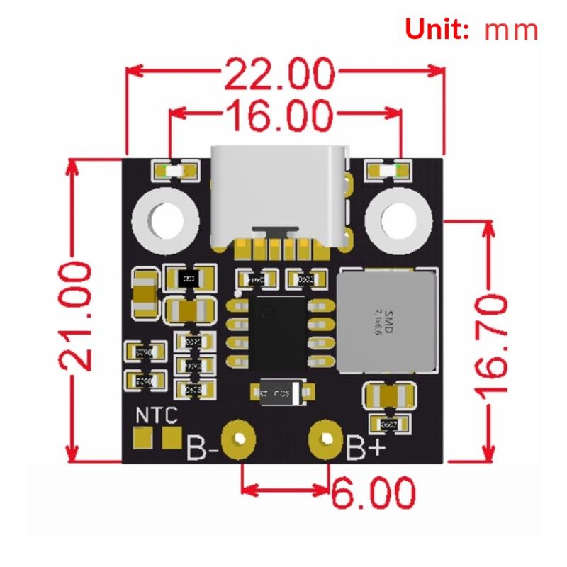 1S 2.8/3.6A Lithium Battery Charging Module Battery Charger Protection Board Power Supply Charging Indicator USB Charging Module