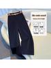 2025 Khaki High-Waisted Wide-Leg Pants for Women - Spring/Autumn Casual, Slimming, Versatile, Straight-Leg Design