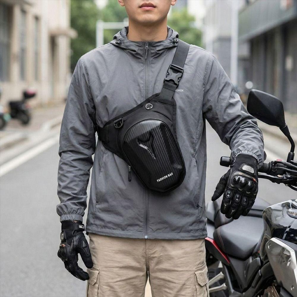 Hard Shell Motorcycle Leg Bag Waterproof Cycling Rider Bag Gear Crossbody Bag Motorcycle