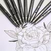 1pc Pigment Liner Pigma Micron Ink Marker Pen 0.05 0.1 0.2 0.3 0.4 0.5 0.6 Different Tip Black Fineliner Sketching Pens