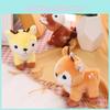 Cartoon Cute Sika Deer Mini Plush Toy Pendant For Gift And Decoration Bag