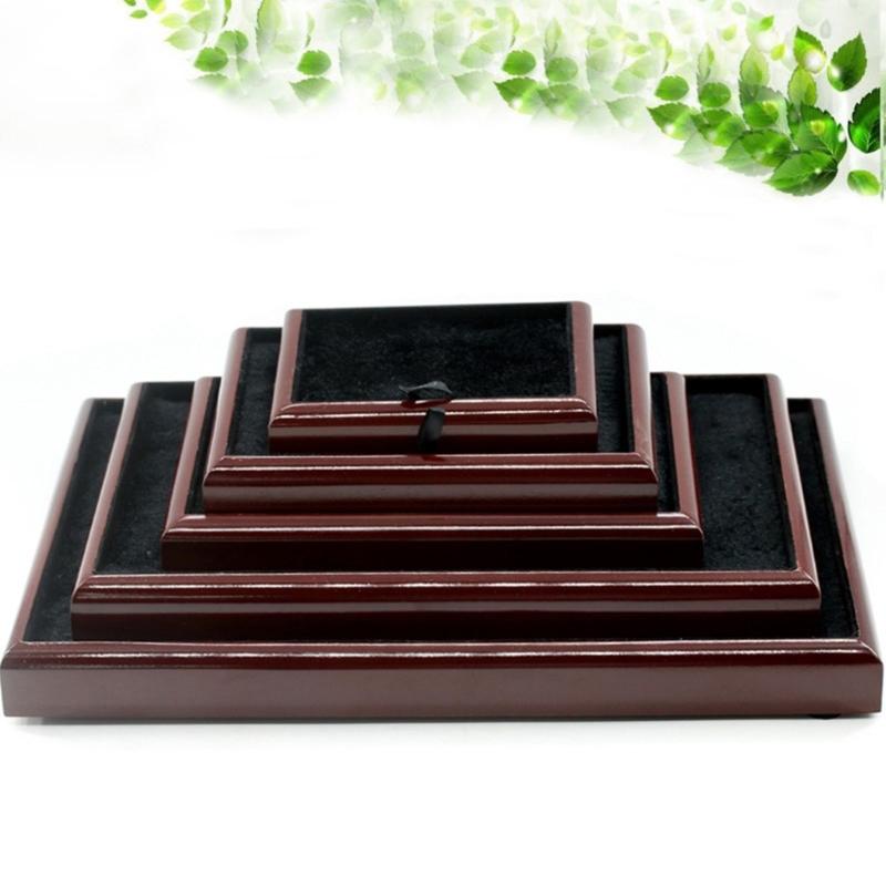Jewelry Storage Tray Wooden Showcase Display Organizer for Earrings Watches Bracelet Necklace Vintage Jewelry Box Holder