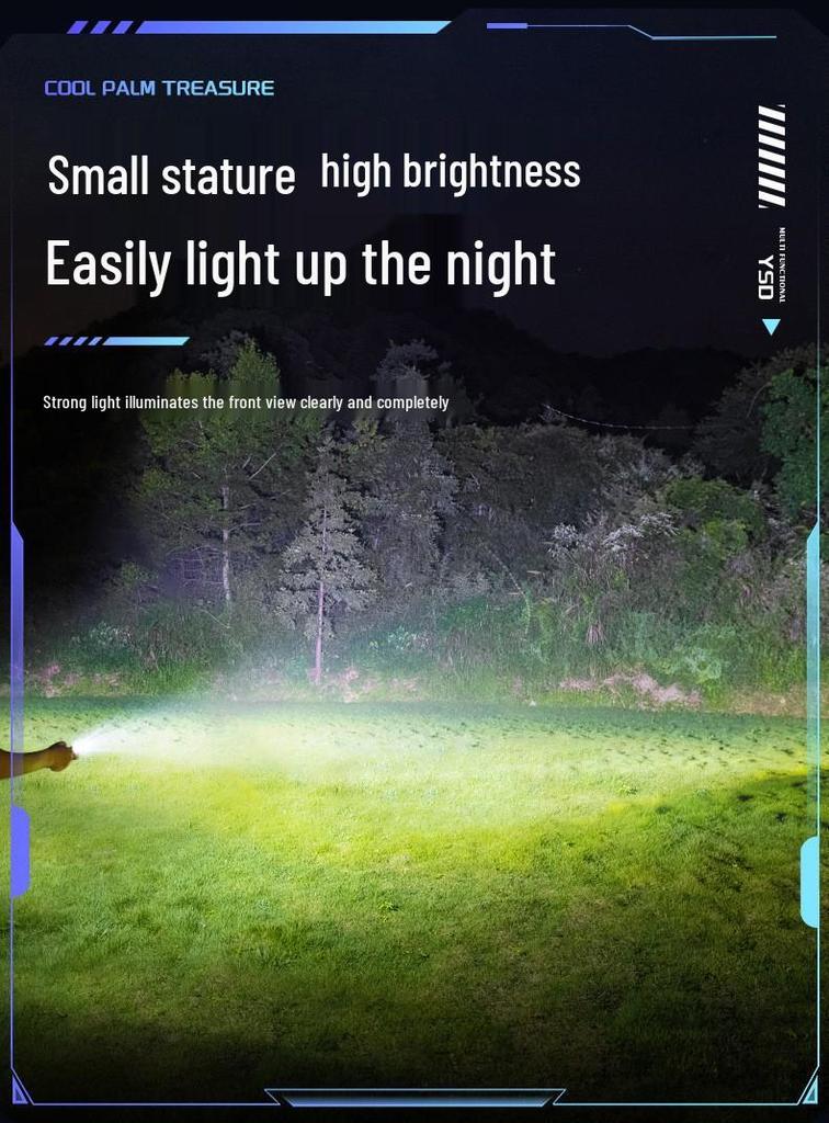 Ultra-Mini LED Magnetic Keychain Light: Compact, Zinc Alloy, High-Brightness Flashlight