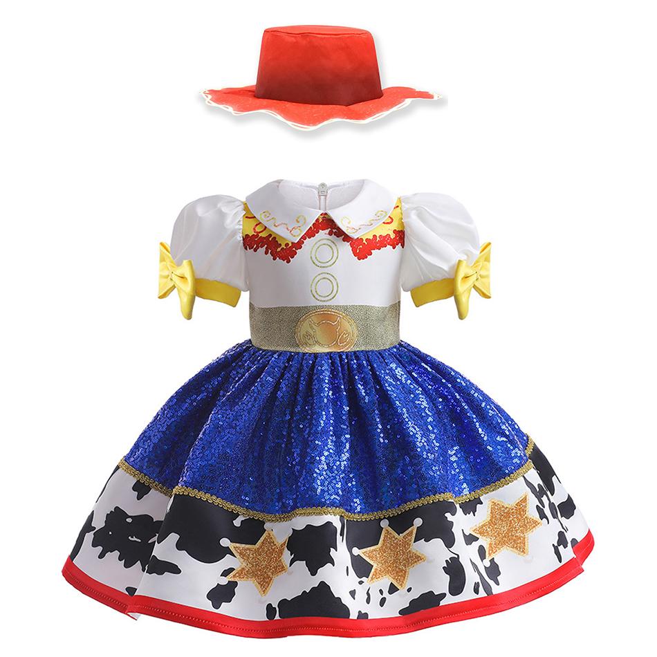 Halloween Toy Woody Dress Up Costume Boys Girls Jessie Cosplay Dress Carnival Party Fancy Sets Kids Stage Performance Outfit