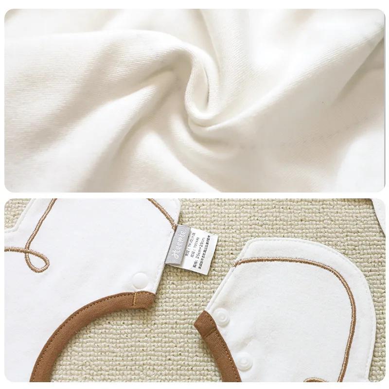 3PCS Cotton Gauze Infant Feeding Bibs Warm Season Gentle Petal Infant Printed Drooling Towel Newborn Toddler Infant Burp Cloth Children