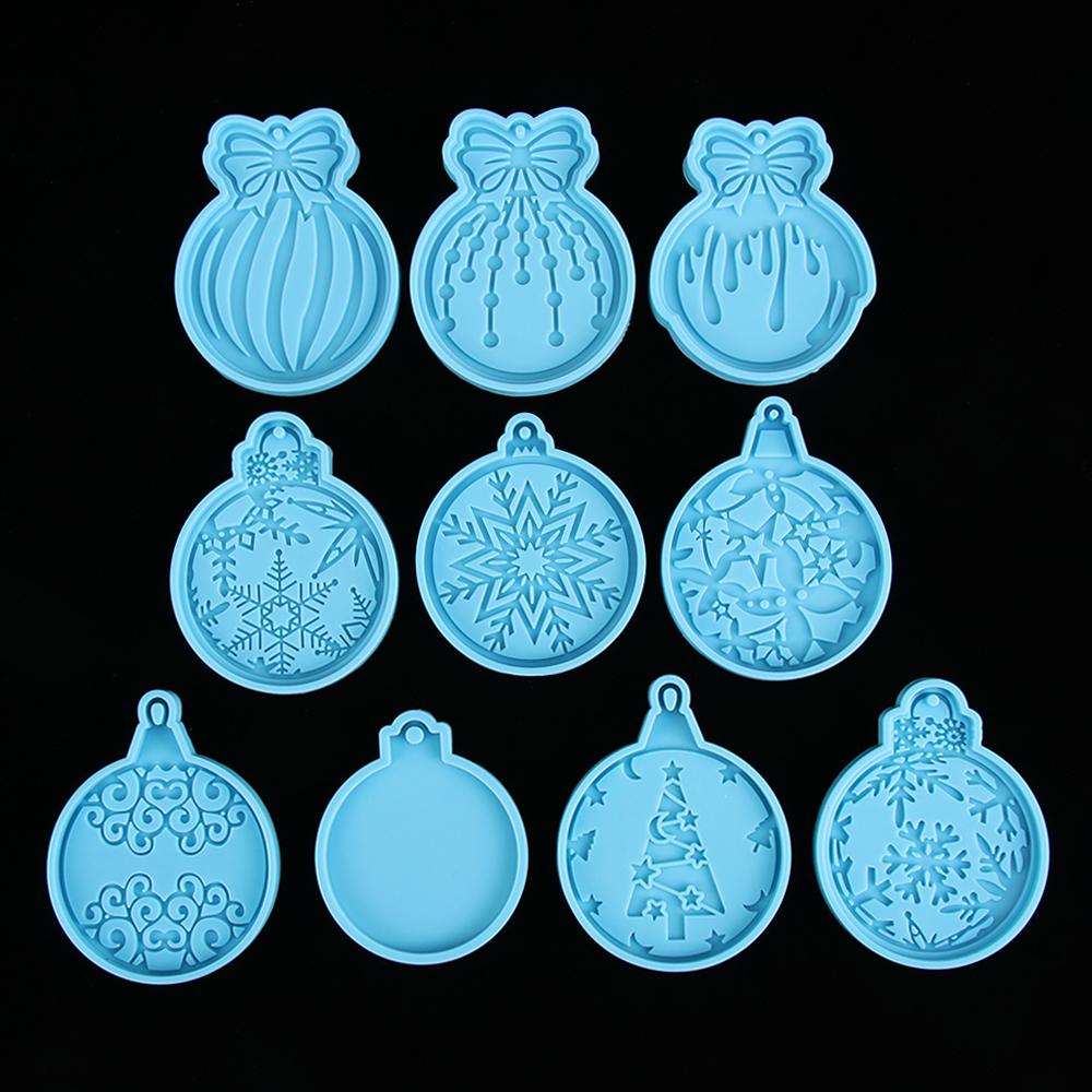 Cake Tools Candy Chocolate Christmas Ball Mold Silicone Moulds Jewelry Making Tool Keychain Molds