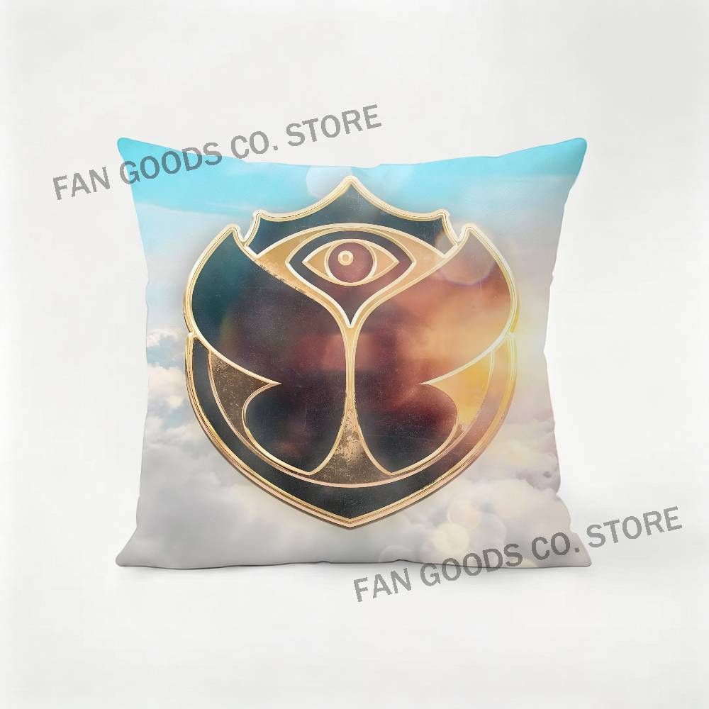 TTomorrowland Music Pillow Case For Sofa Decor Car Office Room Printing Cushion Cover Decorations and Protector