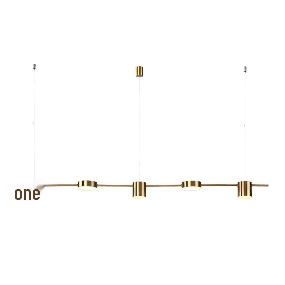 Modern LED Minimalist Long Strip Pendant Light for Restaurants