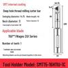 Deep Hole Internal Thread Milling Cutter with Coolant, Imperial/Metric Shank, US 11UI/16UI