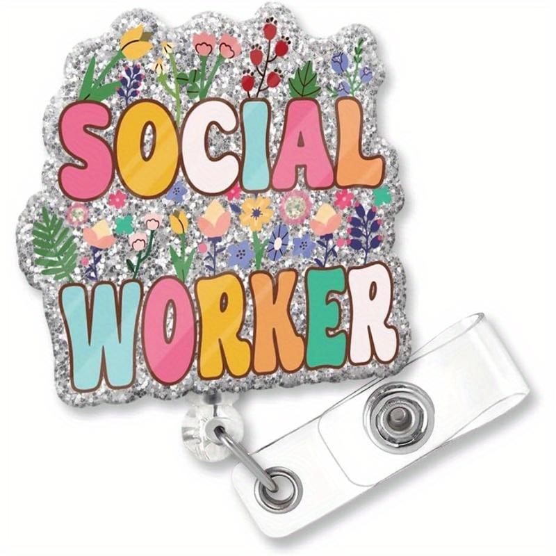 

Блестящий клип для бейджа, идеальный подарок для медсестер, врачей, учителей и офисных сотрудников. прозрачный