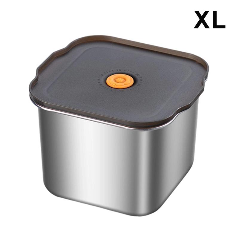 

Контейнер из нержавеющей стали для сохранения свежести Герметичный Ланч-бокс Контейнер для фруктов с крышкой Контейнер для пельменей Контейнер для хранения в холодильнике