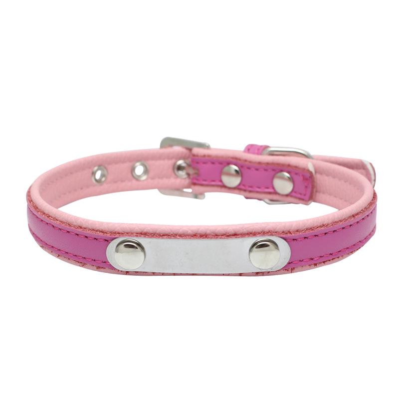 

Ошейник для питомца из нержавеющей стали с железной надписью, кожаная собачья цепь, для кошек и собак крупных, средних и мелких пород, товары для питомцев XXS 25*1.5 cm