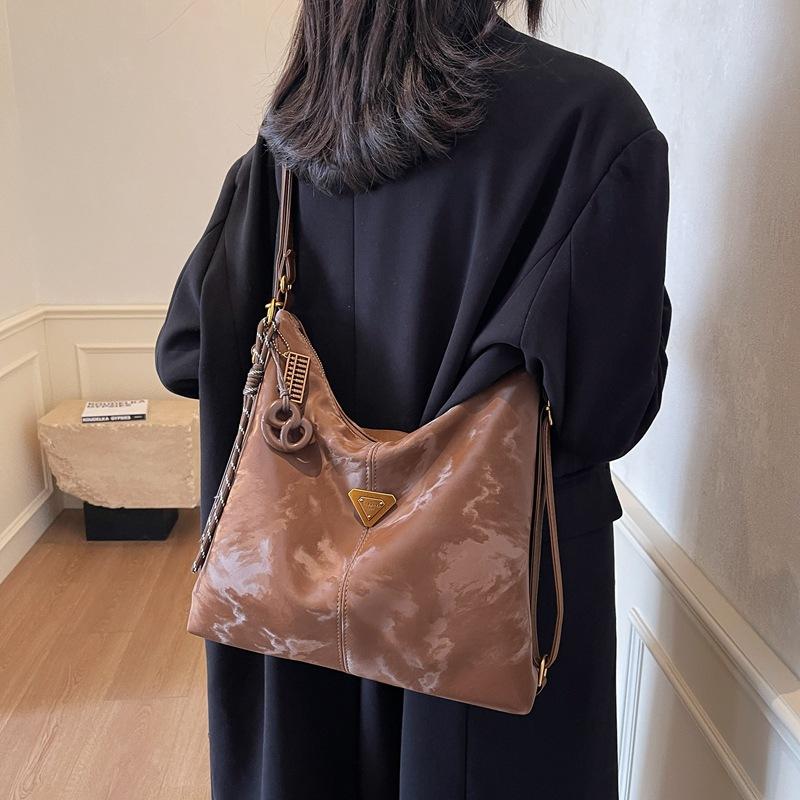 Winter College Woolen Plaid Bag Women's 2025 New Tote Bag Casual Large-capacity Backpack