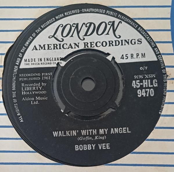 7inch Record BOBBY VEE  Run To Him  Walkin With My Angel 45HLG9470 LONDON LONDON  1961 UK Rock Used