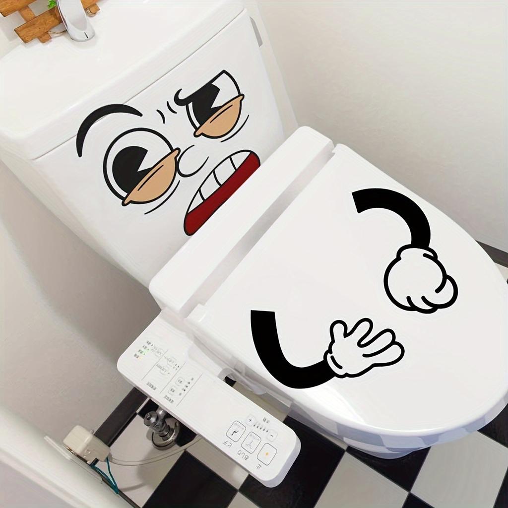 Funny Expression Stickers for Refrigerator Wall Toilet - Decorative Decals for Bedroom Bathroom Home Decor