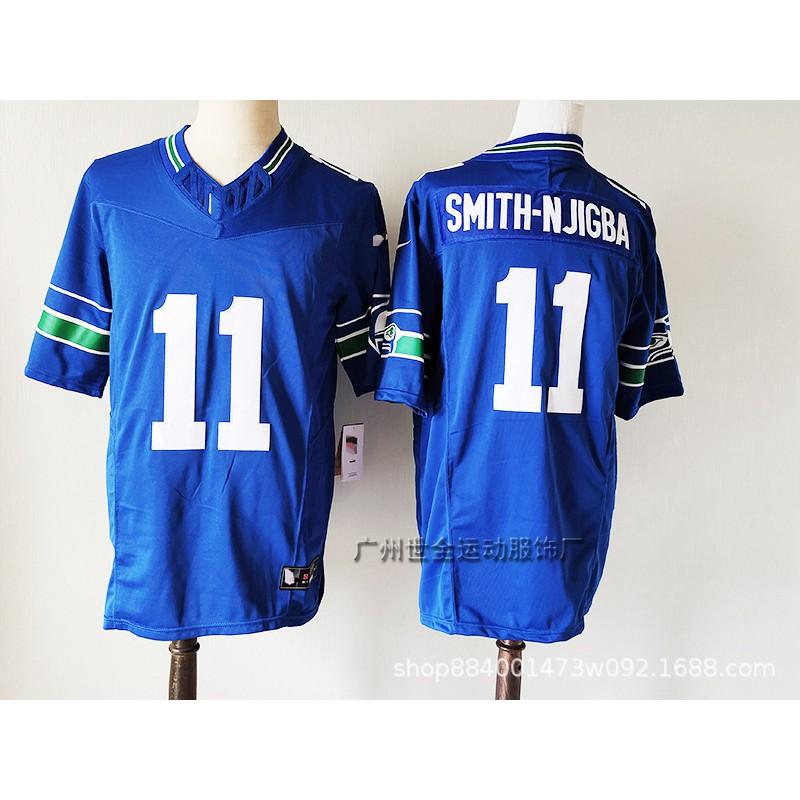 Seattle Seahawks Retro Vintage Embroidered Football Jersey Unisex Cotton Blend Sportswear Fans Casual Wear
