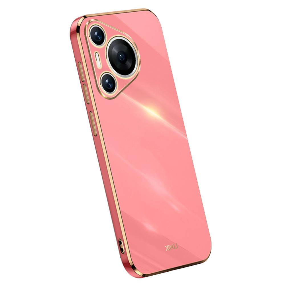 XINLI Für Huawei Pura 70 Pro/Pura 70 Pro+ Hülle Galvanisierter Rahmen Weiche TPU Handyhülle