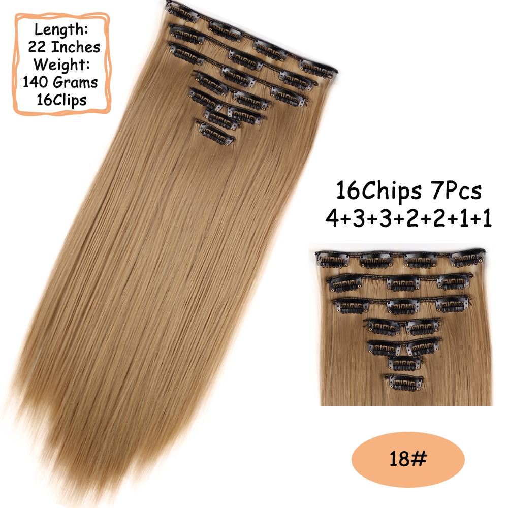 MISS WIG 16 клипс для длинных прямых волос — фото 20