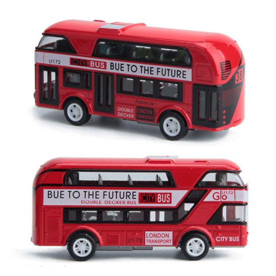 Simulation Alloy Car Model Mini Pull Back Bus Kids Children Educational Toy