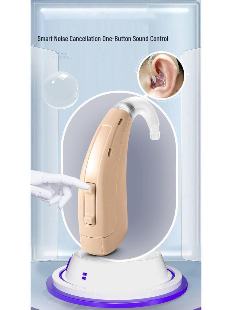 Smart Noise-Reducing Digital BTE Hearing Aid for Elderly - High Power Lisheng
