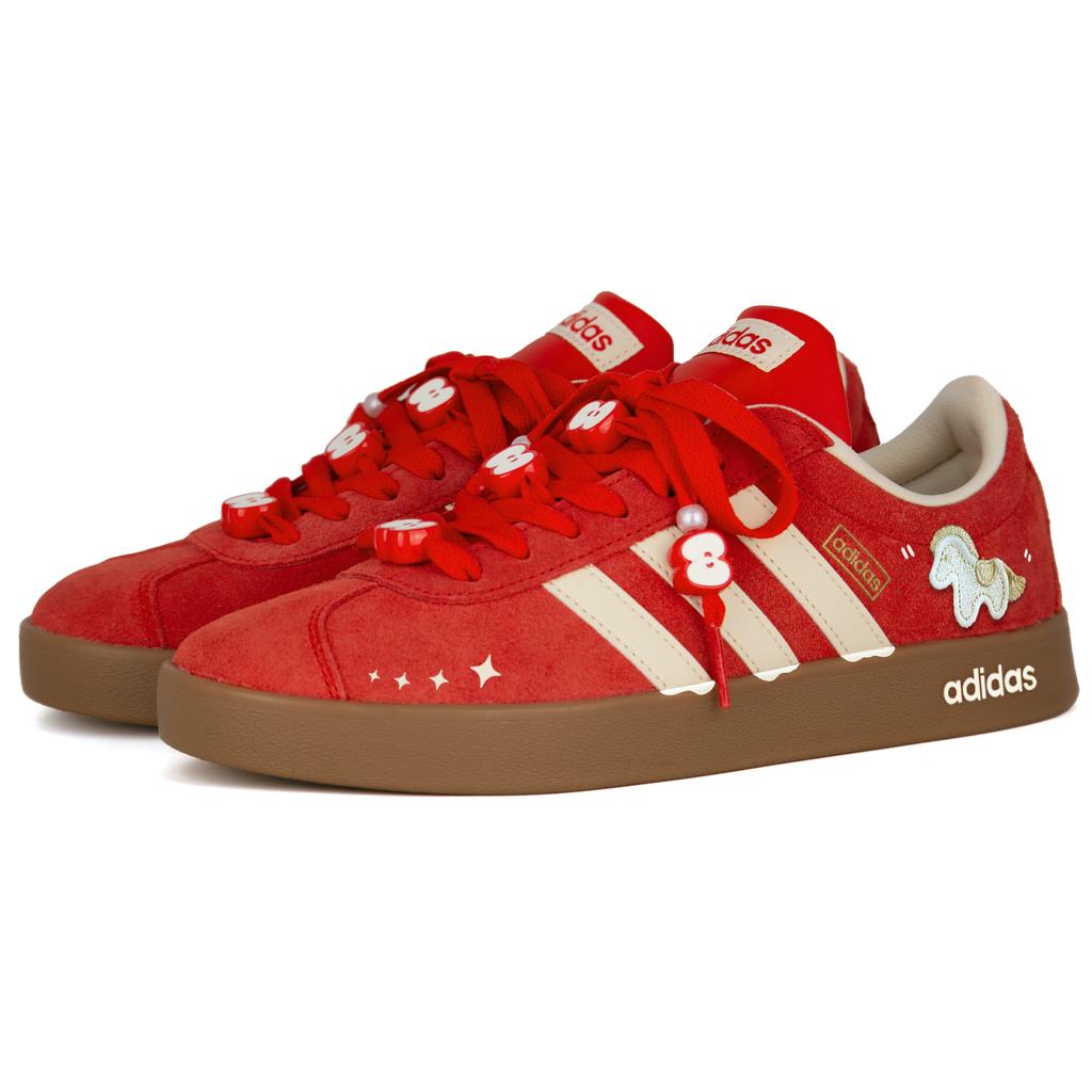 Adidas Vl Court Classic Year Model, Pentium Pony Abrasion Resistant Abrasion Resistant Low top Skateboard Shoes Unisex KK3774(Team1664-)