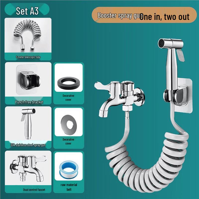 

TLXT 304 Stainless Steel Mop Sink Faucet with Handheld Sprayer Kit