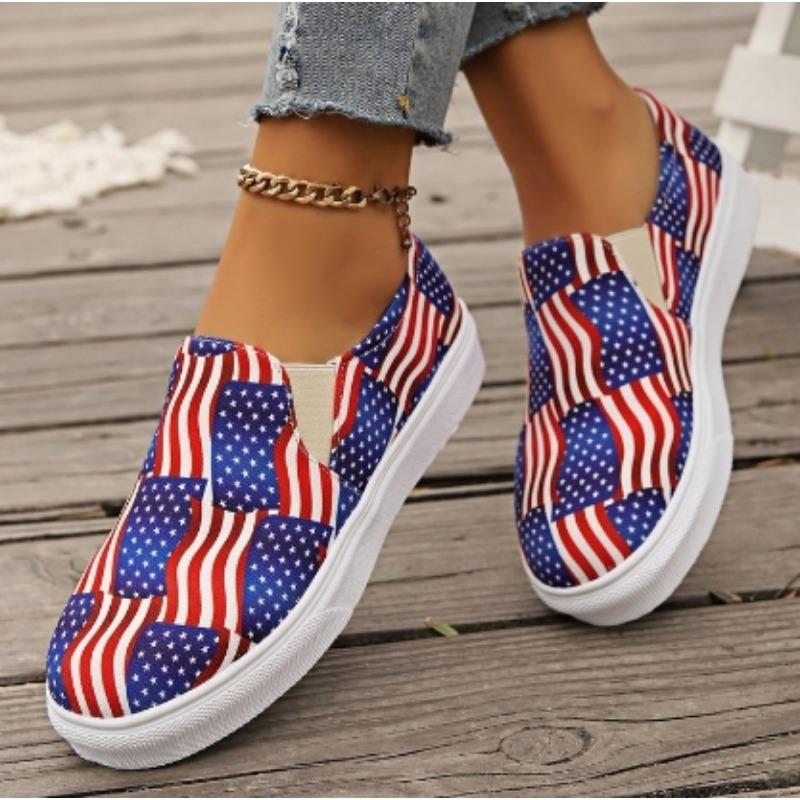 Повседневная парная тканевая обувь на плоской подошве с принтом в тон повседневная удобная обувь большого размера Zapatos De Mujer 36 синий 2898₽