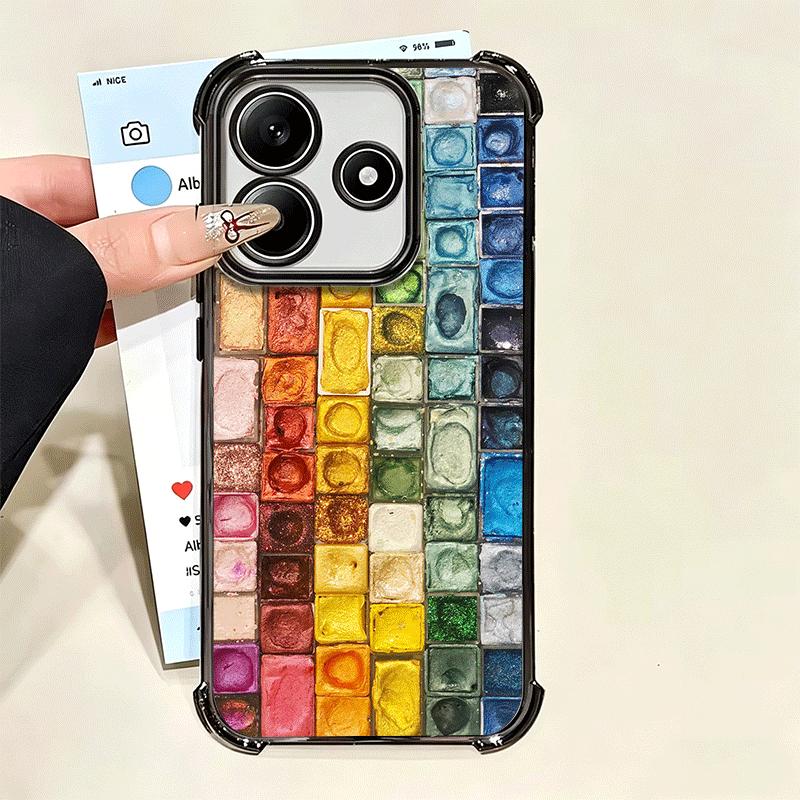 Watercolors Set Paint Palette Soft Phone Case For Xiaomi Poco X7 X8 Pro Max X6 X5 X3 F8 Ultra F7 M8 M7 M5S Redmi 15C 15A 15 14C
