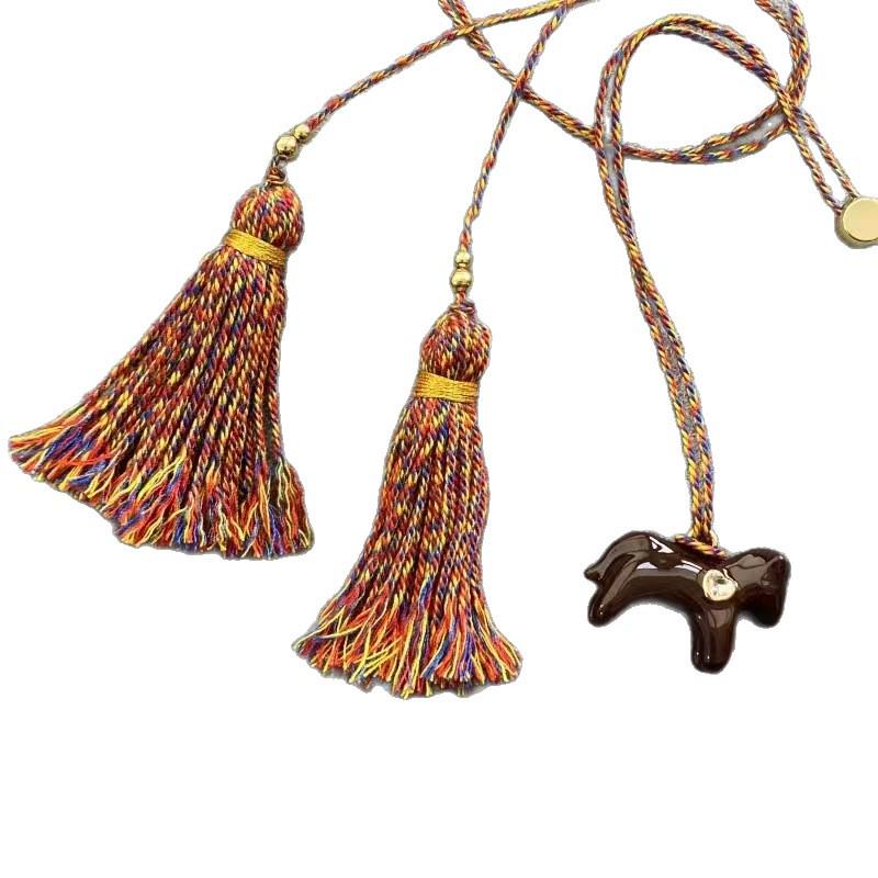 Chic Pony Pendant Necklace: Stylish and Unique Design for Women