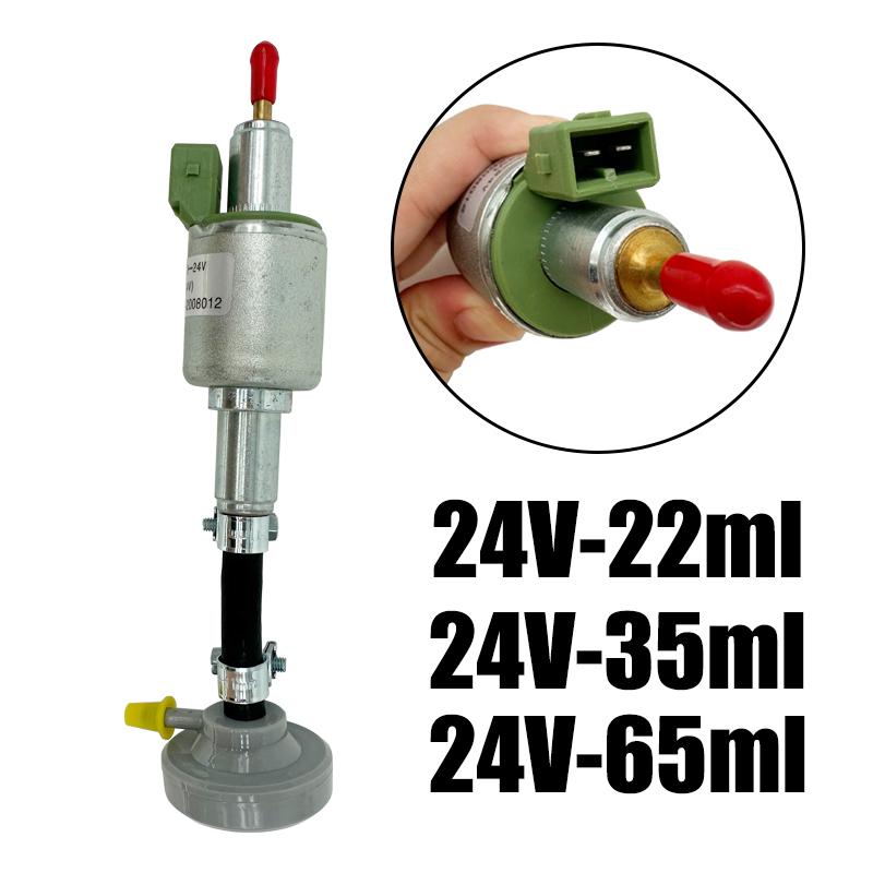 12V/24V Air Diesel Parking Heater Oil Fuel Pump Pulse Meter Pump w/Damper Fuel Check Valve For Webasto Eberspacher 22/28/35/65ML