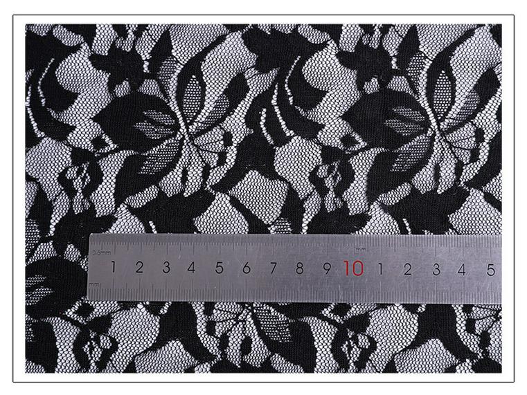 

Large Horn Elastic Magnolia Butterfly Lace Mesh Jacquard Fabric