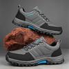 Mens Trekking Boots Outdoor Sports All Terrain Anti Slip Wear-Resistant Climbing Footwear Leather Plus Size Male Walking Shoes