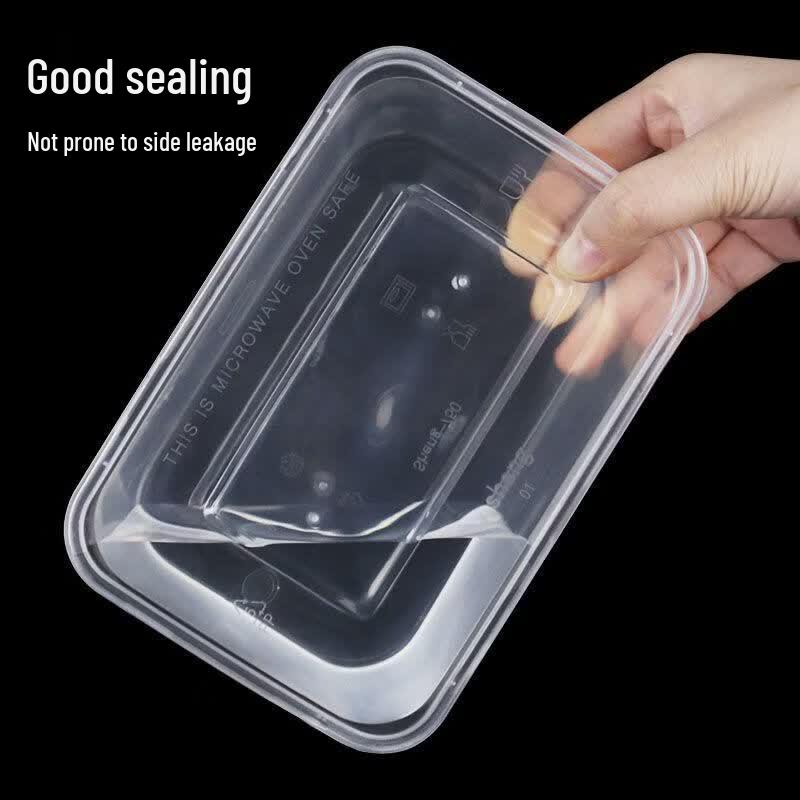 Yuzhou Rectangular Disposable Plastic Takeaway Food Containers with Lids