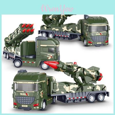 Inertia Childrens Military Car With Rocket Missile And Cannon For Developmental Play