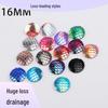 16MM DIY Jewelry Flat Resin Rhinestones: Round Fish Scale AB Color Patches