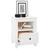 VidaXL Tables de chevet 2 pcs Blanc 40x35x49 cm Bois de pin massif813712