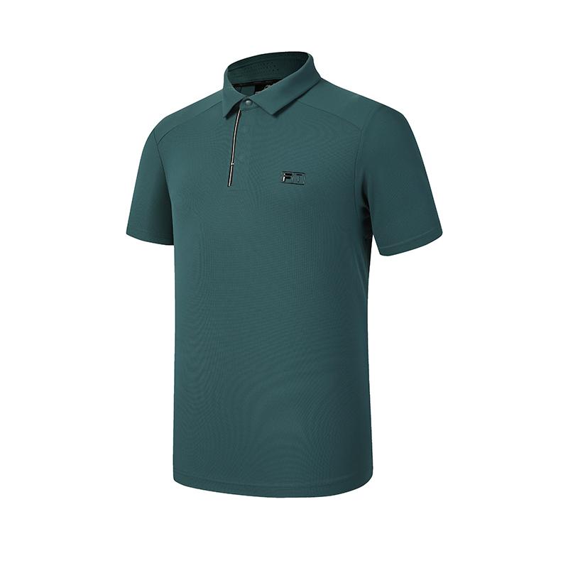 

FILA Golf Series Fashion Simple Classic Sports Casual Comfortable Short Sleeve Polo Shirt Men tops Sea-Green A11M625136FKK L
