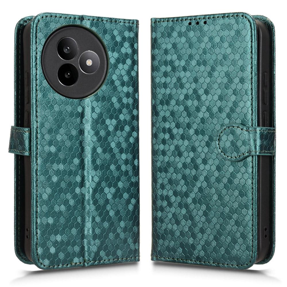 For Xiaomi Redmi K80 Ultra 5G Wallet Case Dot Pattern Imprint PU Leather Phone Cover with Wrist Strap