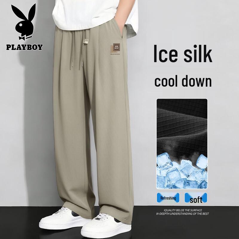 PLAYBOY Men s Casual Straight-Leg Sports Long Pants XL (180)
